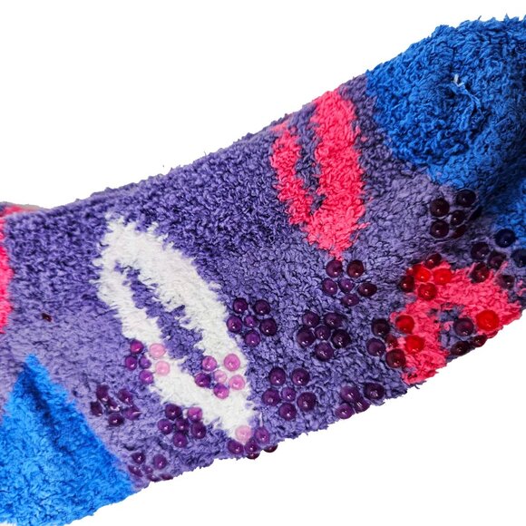 6-Pack Women Fuzzy Slipper Socks Soft Cozy Non-Slip House Grips Socks, Size 9-11 - Picture 3 of 5